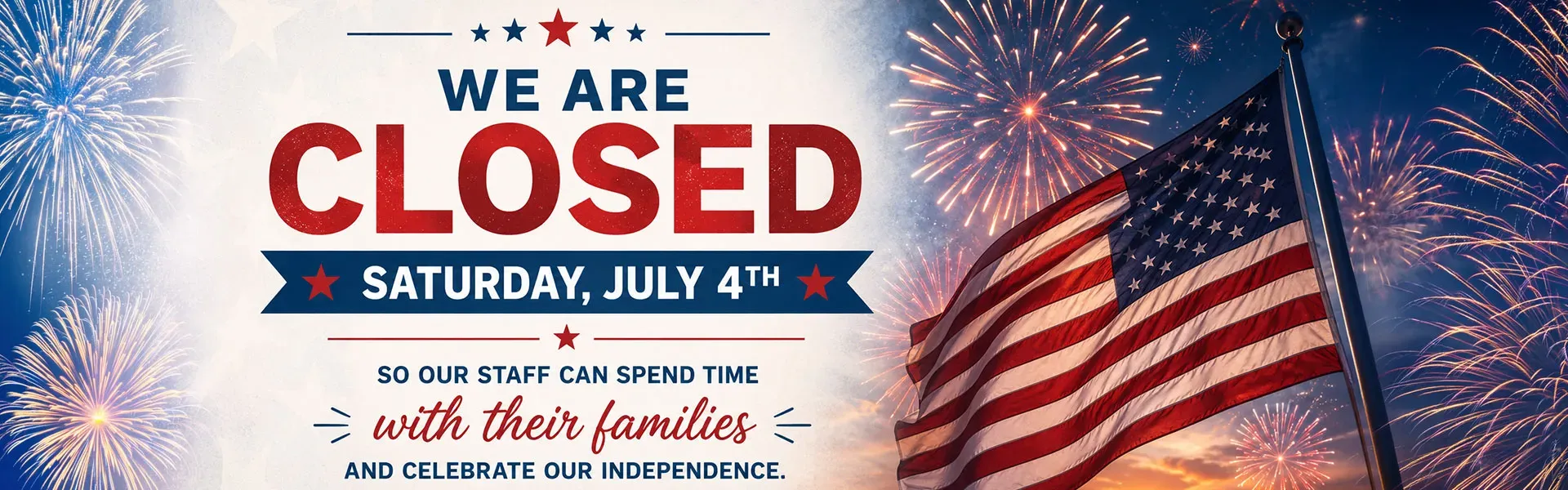 Closed on July 4th