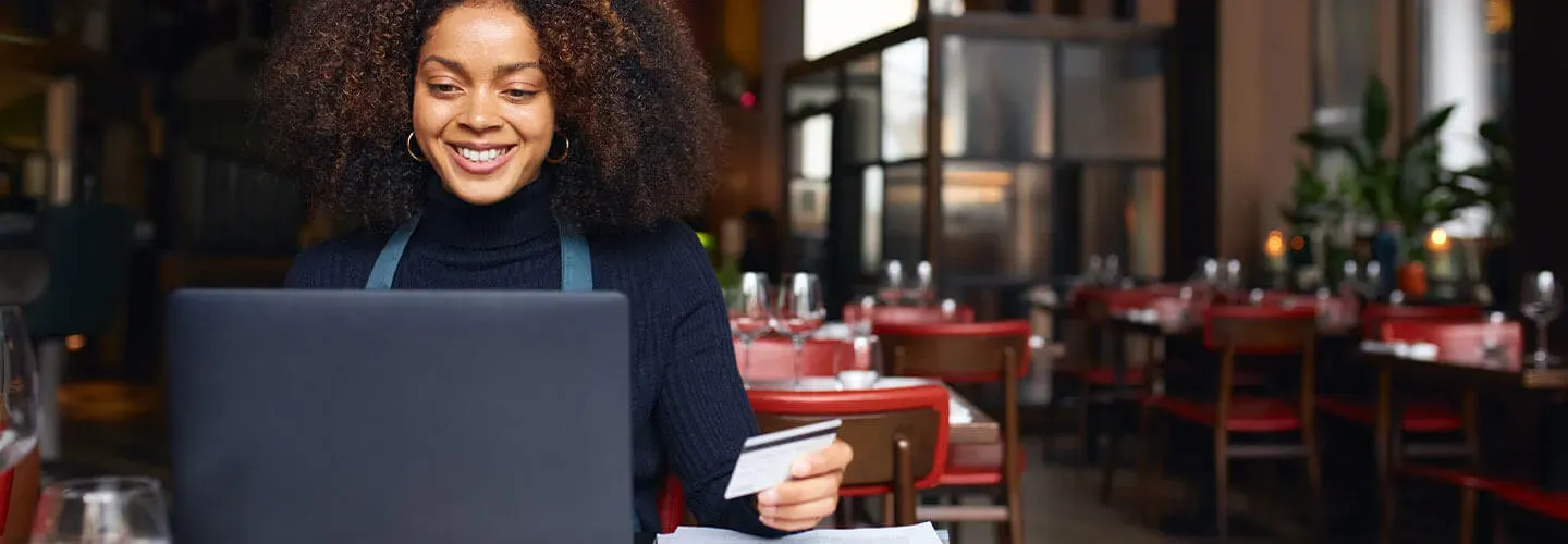 Customer applying for financing online