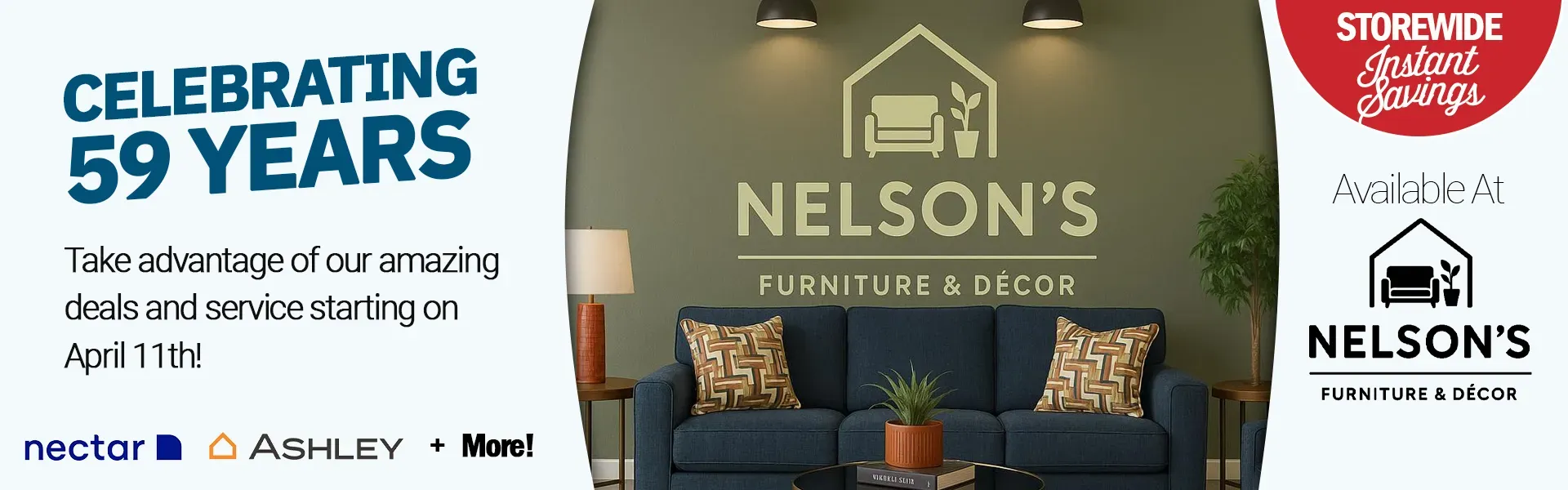 59th Anniversary Sale Promotional Banner