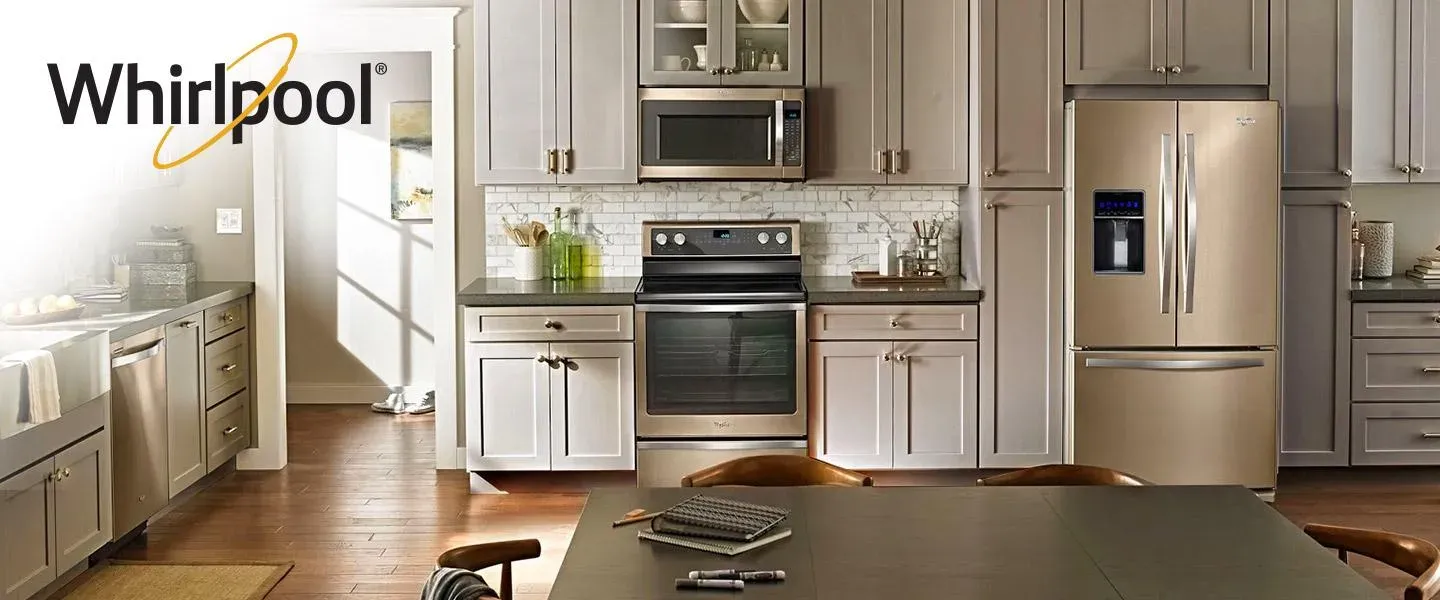 Whirlpool banner, Shop now.