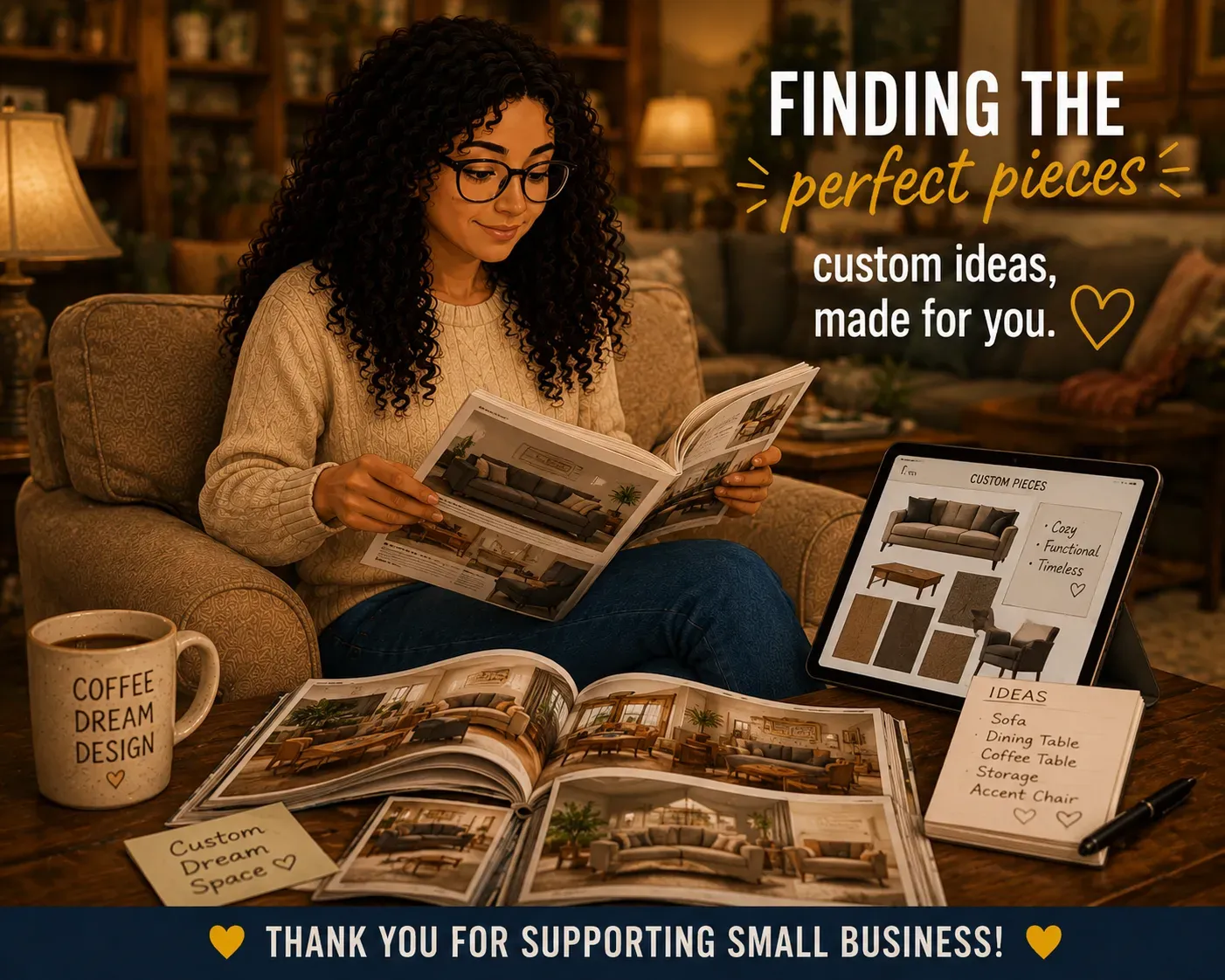 Page's Furniture Outlet is here to help with design.