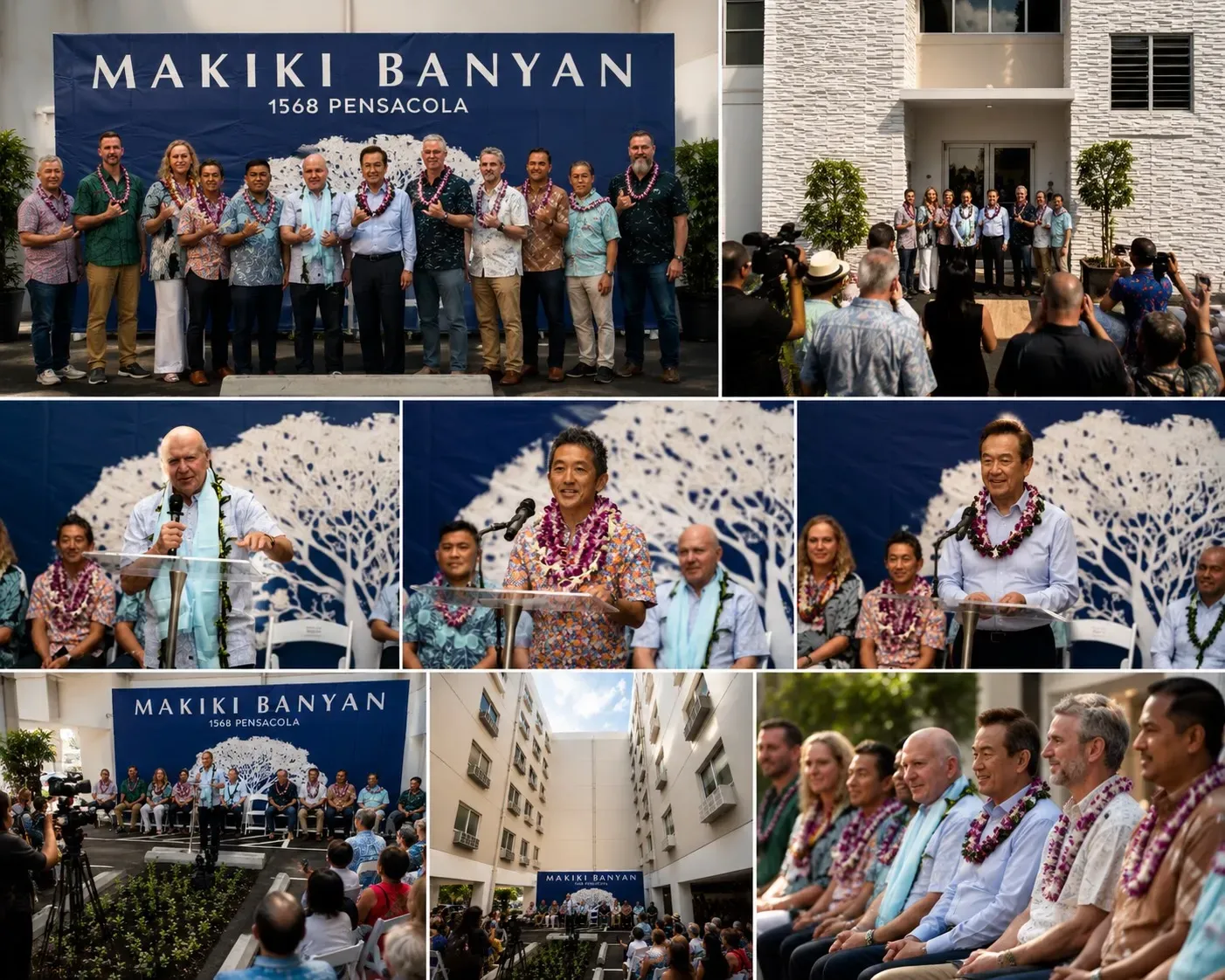 Makiki Banyan 1568 Pensacola event collage Hawaii affordable housing Honolulu