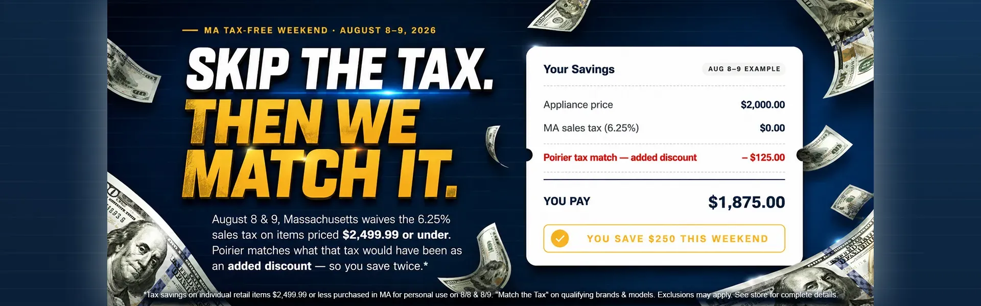 Match the Tax Promotion