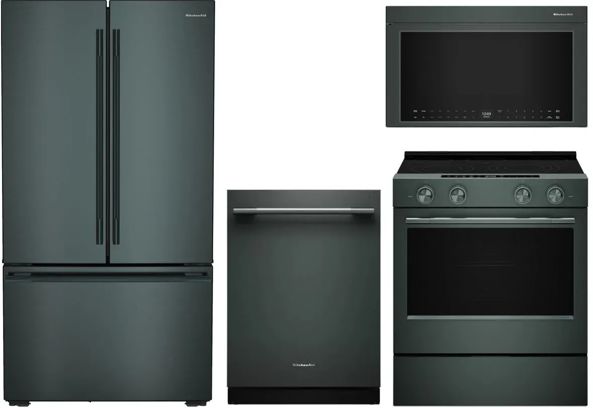 Counter Depth Fridge & Electric Range