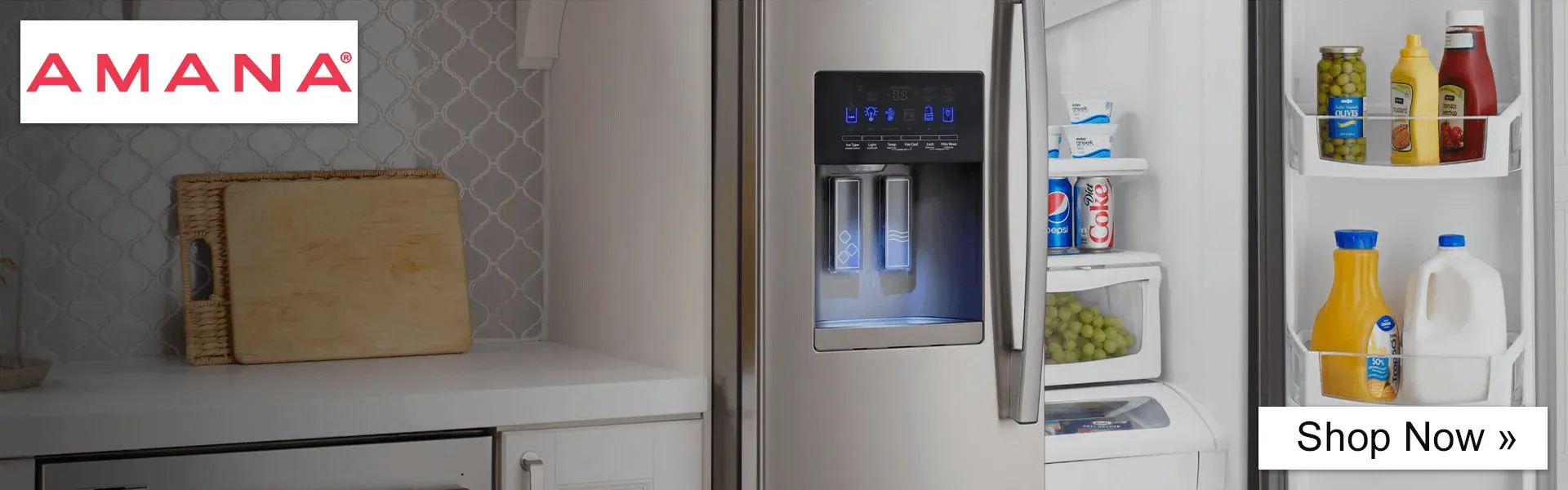 Amana Banner, Shop now