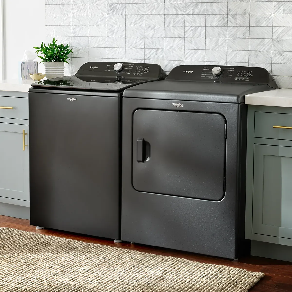 Washers and dryers by Whirlpool sold at Purcell Appliance