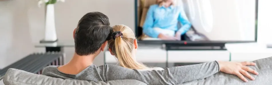 couple watching tv