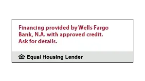 Wells Fargo Financing