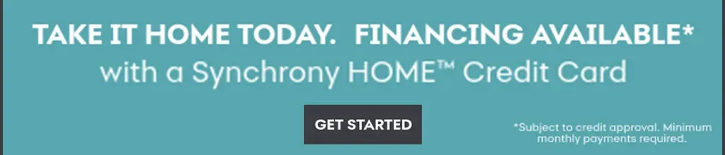 Synchrony Financing Available