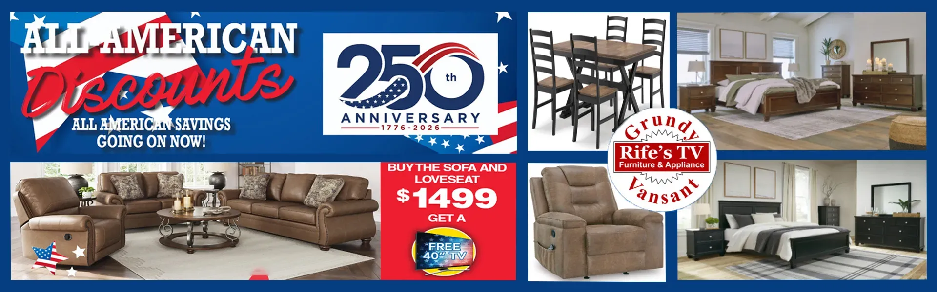 All American Discounts at Rife`s TV