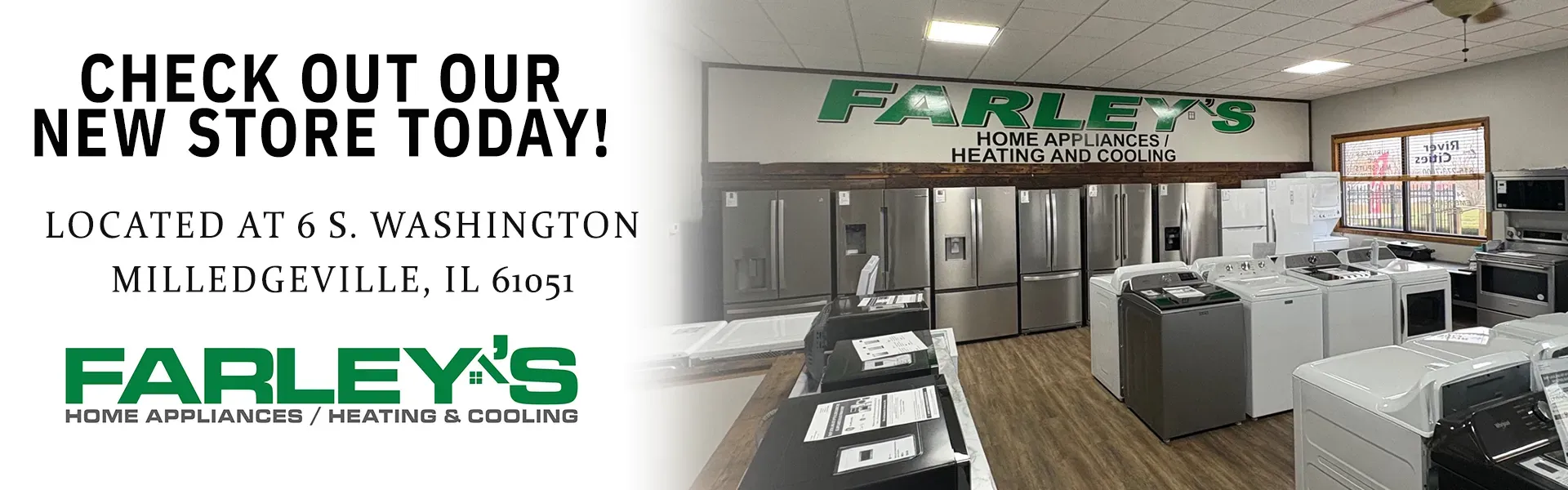 Promo Banner Featuring In-Store Image of the New Milledgeville Location