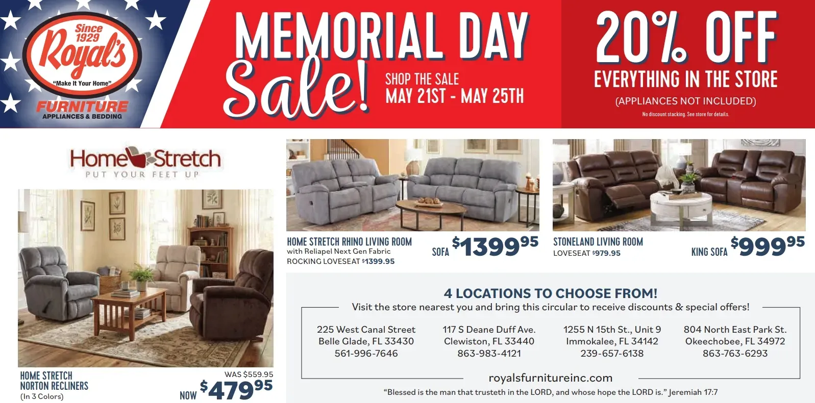 MEMORIAL DAY SALE!!!