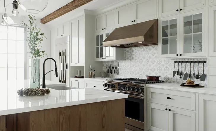 Bright White Kitchen