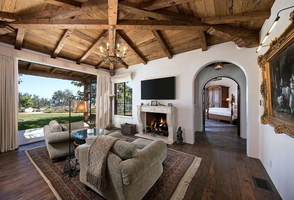 Savant home automation touchscreen interface in luxury home