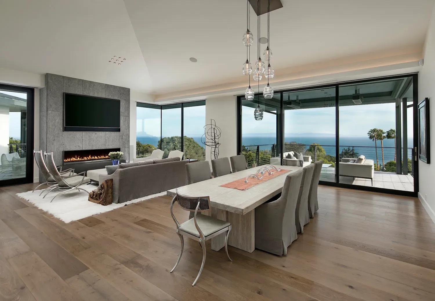 Custom home theater room with immersive audio and display