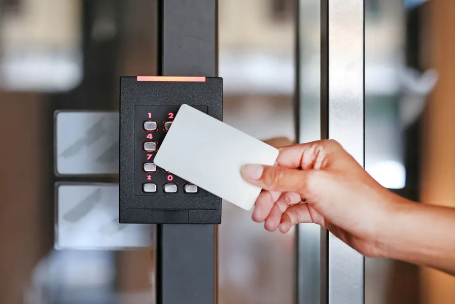 Smart access control installation with keypad and gate automation