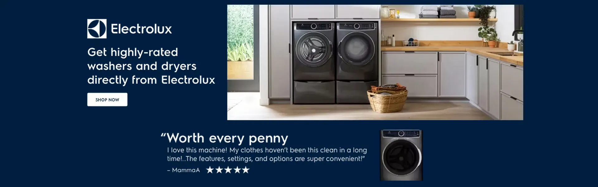 Highly rated Electrolux Washers