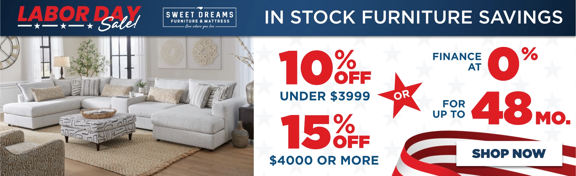 Labor Day In-Stock Furniture Sale!
