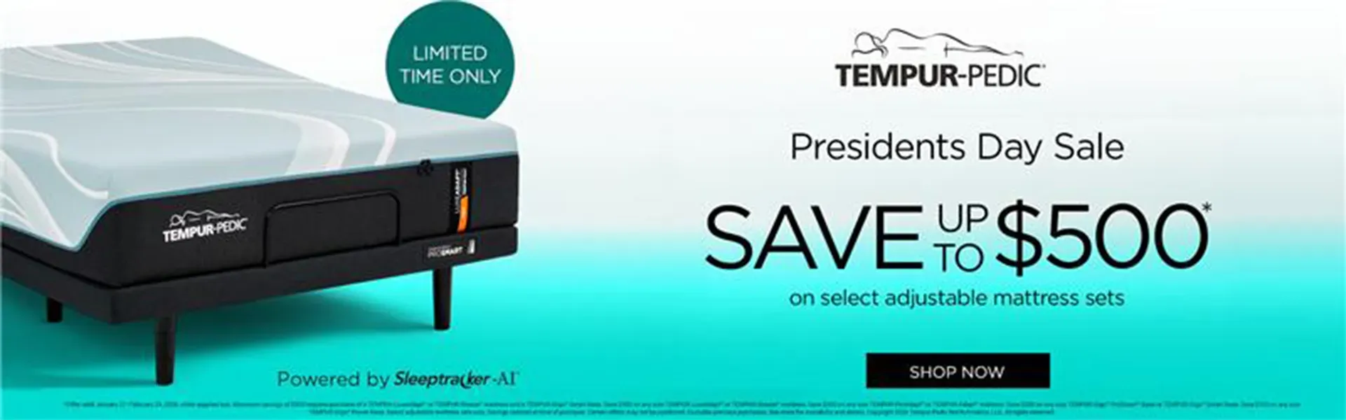 Tempur-pedic Presidents' Day sale