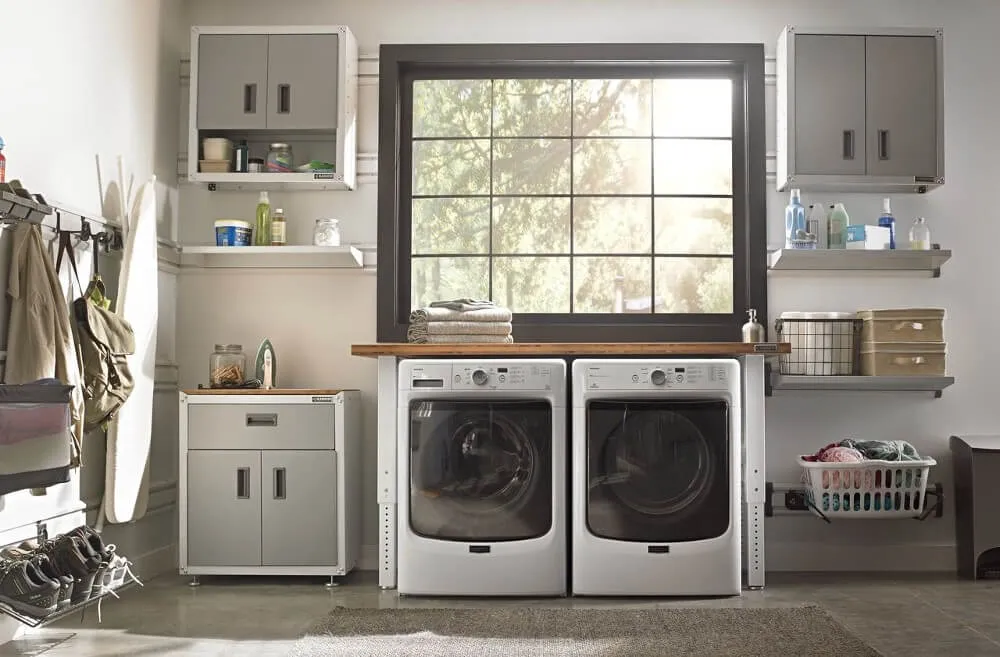 Modern laundry room with appliances