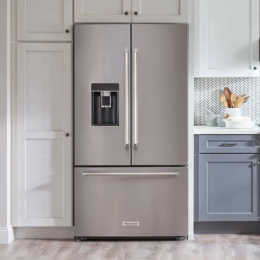 Refrigerator in modern kitchen