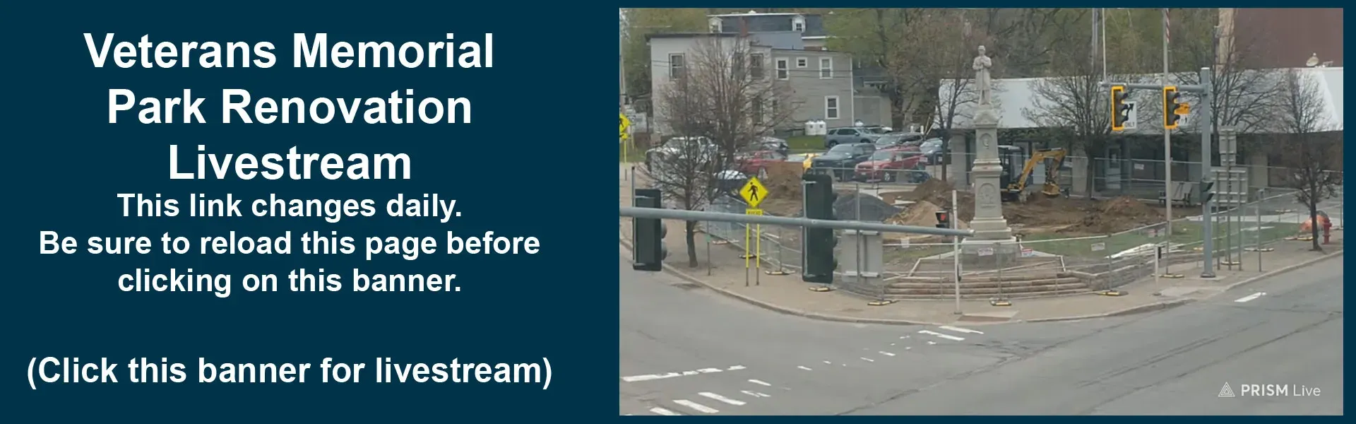 Livestream of the Veterans Memorial Park Renovation