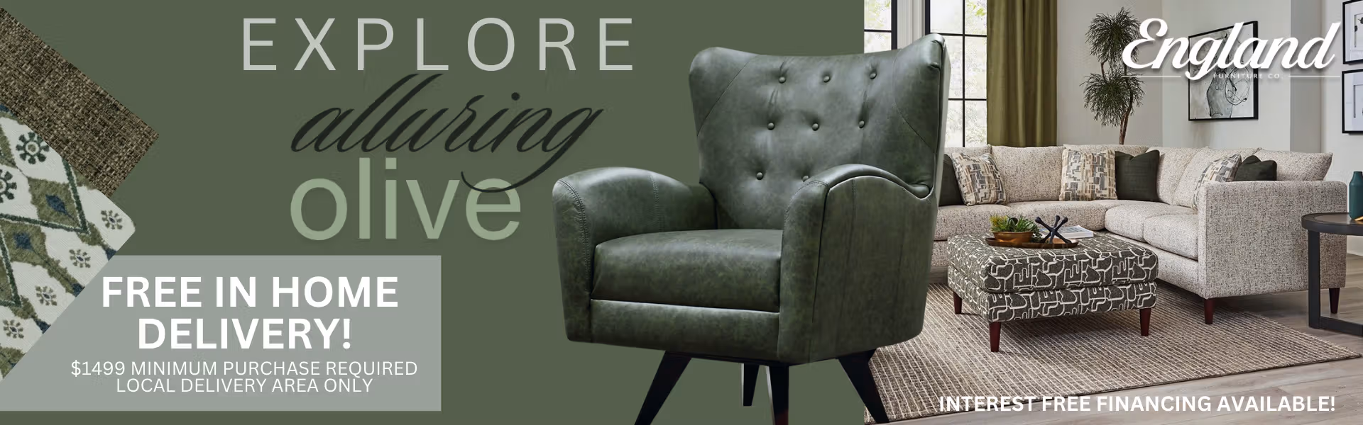 Alluring Olive England Banner