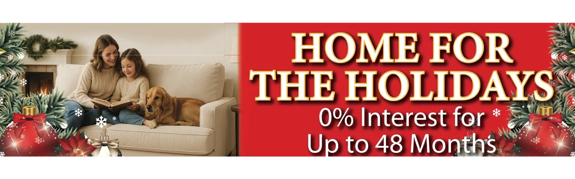 Home For the Holidays! 0% Interest for Up to 48 Months!  View our flyer and show today!