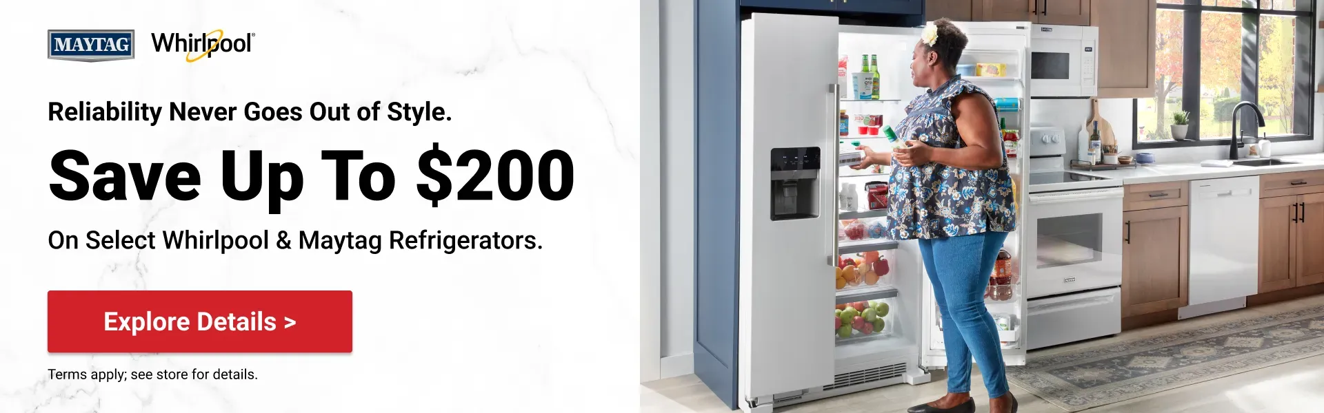 Upgrade & Save - Whirlpool/Maytag - Save up to $200
