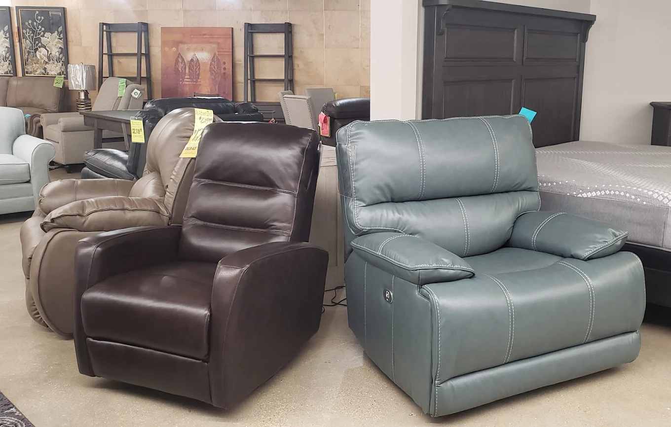 Second floor leather furniture and goods