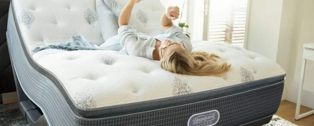 woman lying in bed