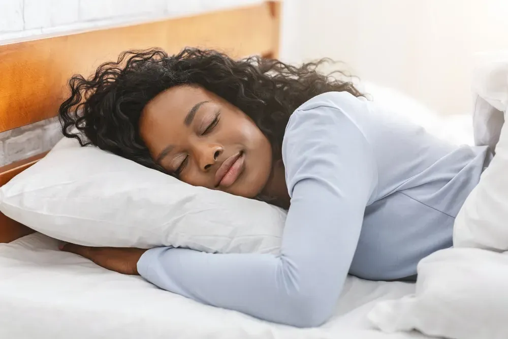 Young woman sleeping peacefully