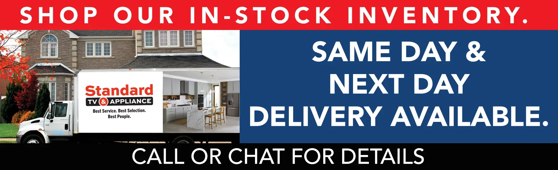 Same Day or Next Day Delivery!