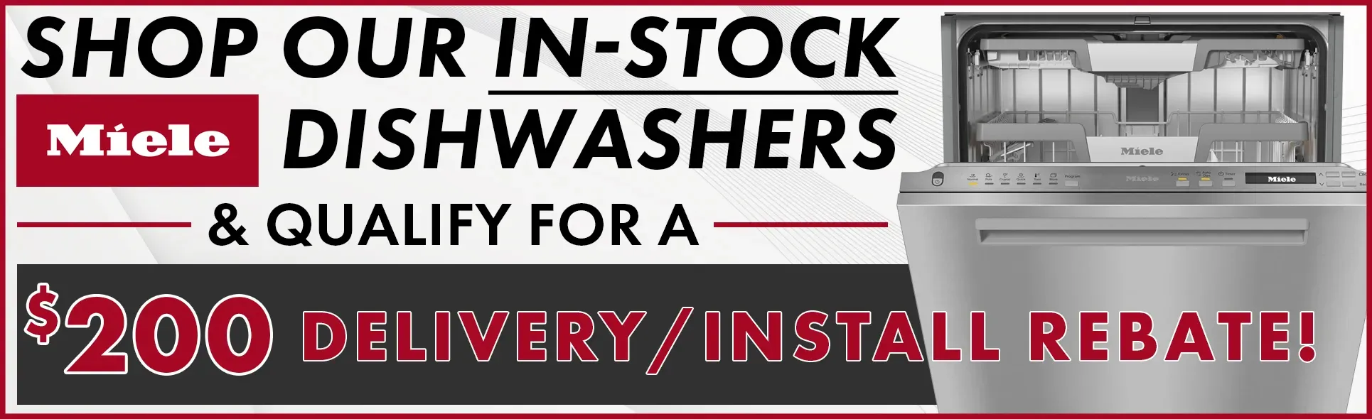 Miele Dishwasher 200 Rebate