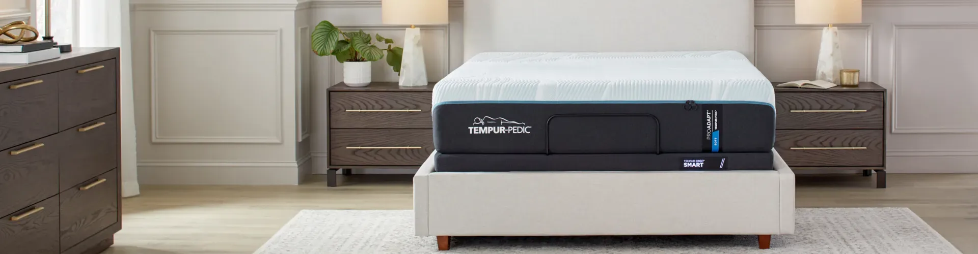 image of a tempur-pedic pro adapt mattress in a bedroom