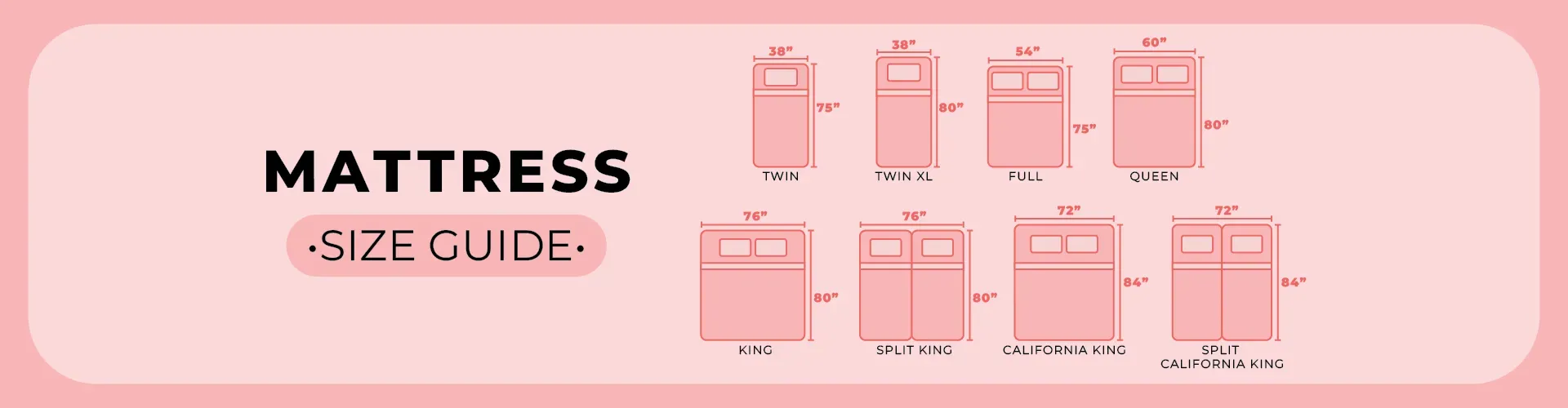 mattress size diagram