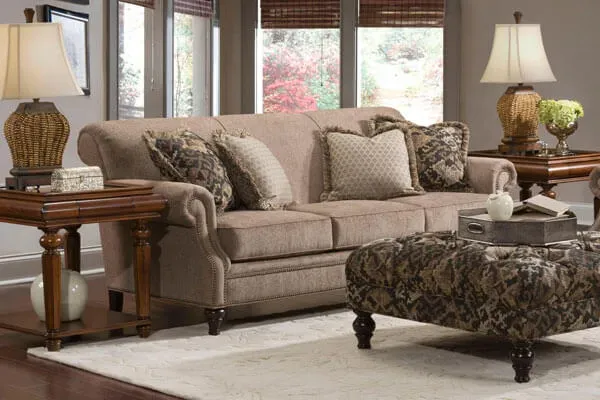 Styled living room with comfortable furniture