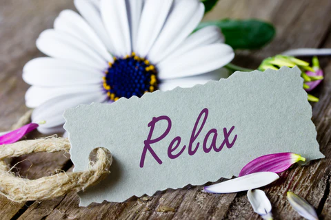 Image of a message, Relax