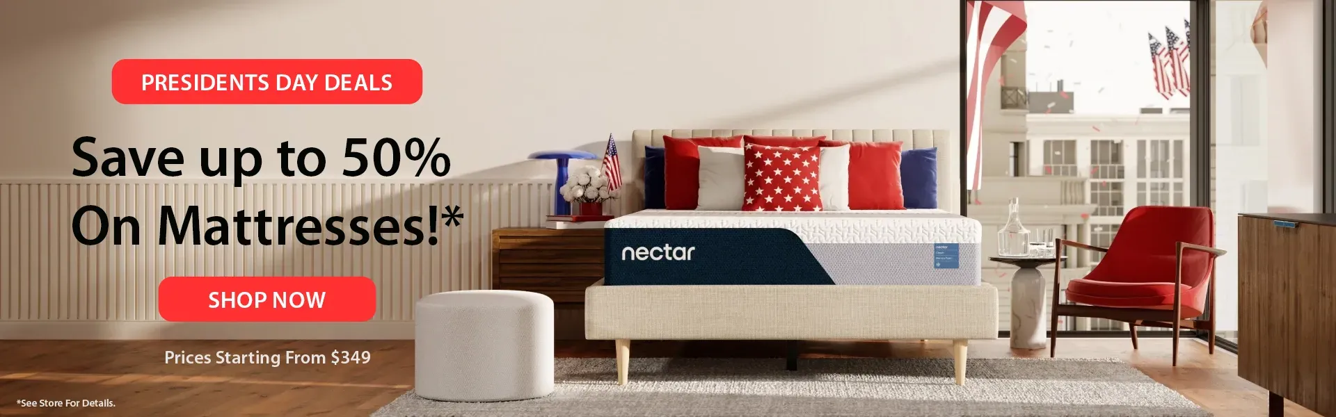 Save up to 50% off Nectar Mattresses!