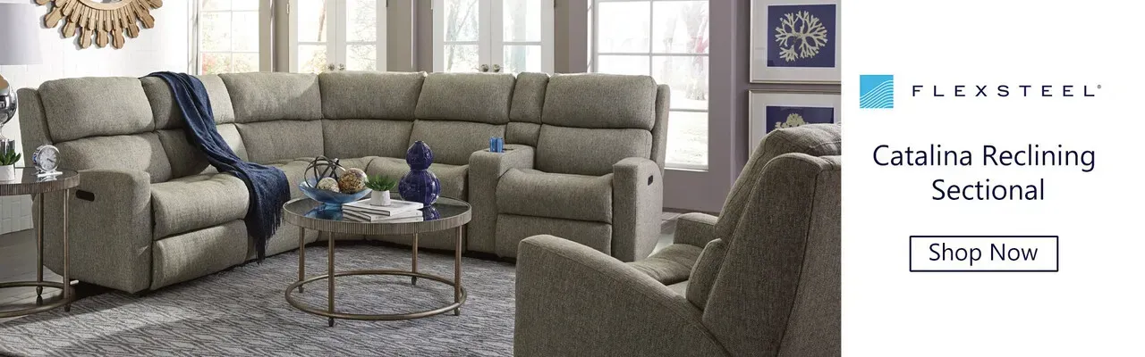Shop Flexsteel Catalina Reclining Sectional
