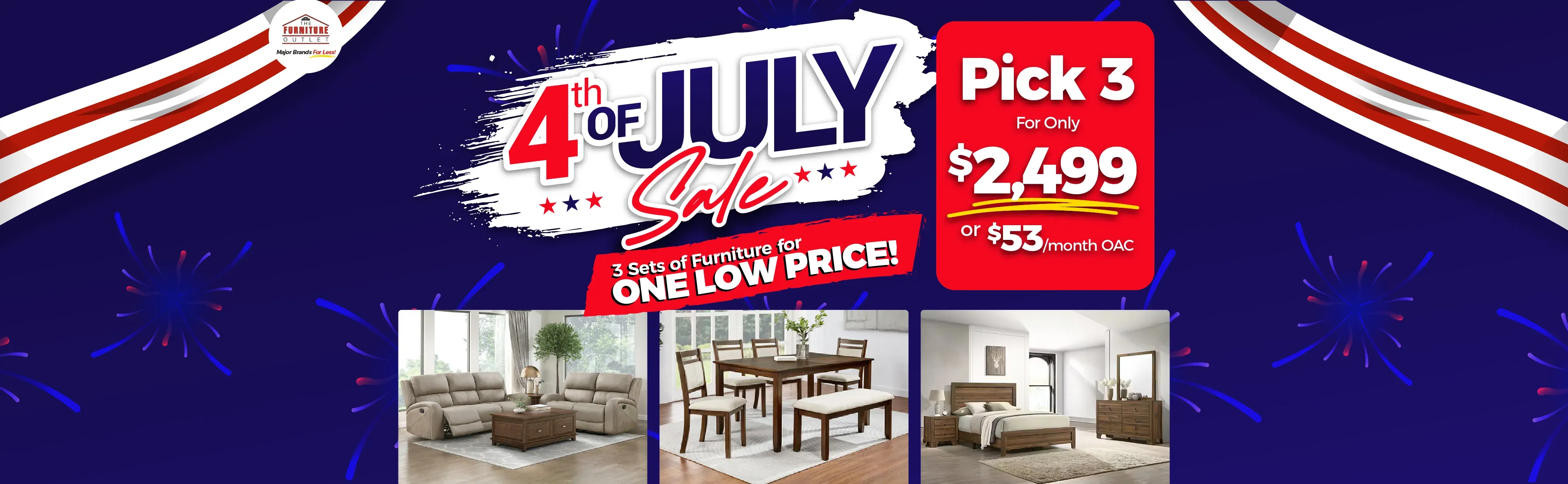 4th of July Pick 3 Sale! - El Paso, TX Furniture
