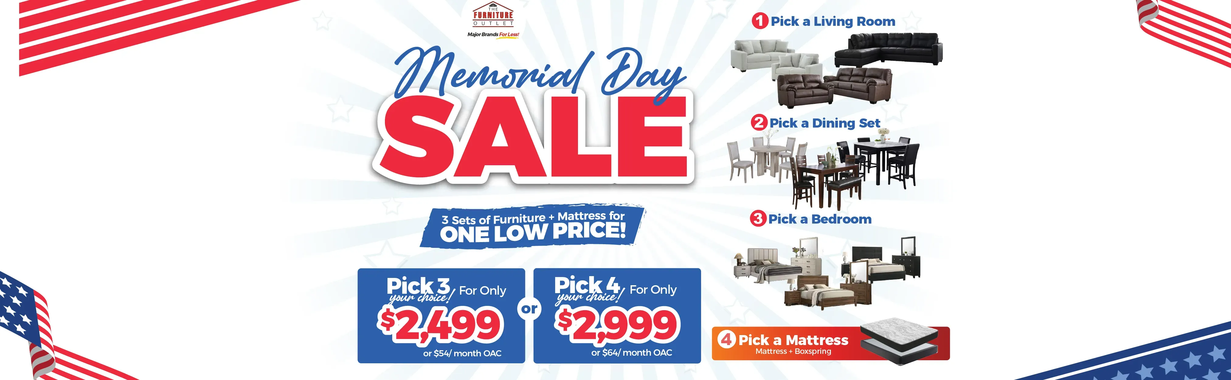 Memorial Day Pick 3 Sale! - El Paso, TX Furniture