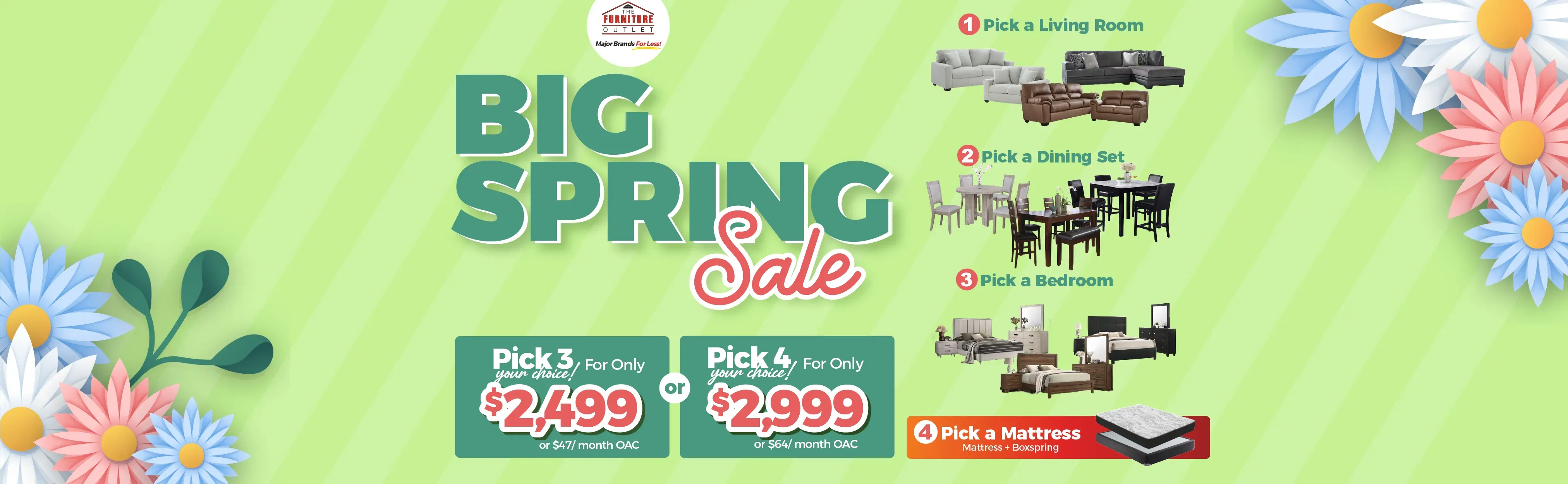 Big Spring Pick 3 Sale! - El Paso, TX Furniture