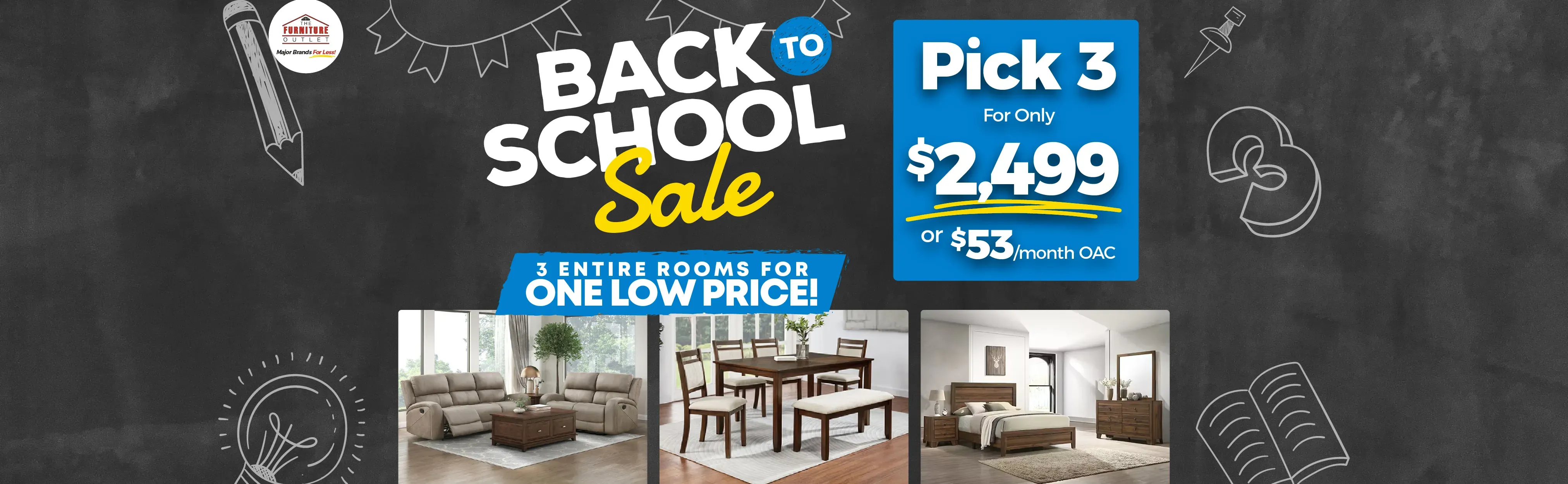  Back To School Pick 3 Sale! - El Paso, TX Furniture