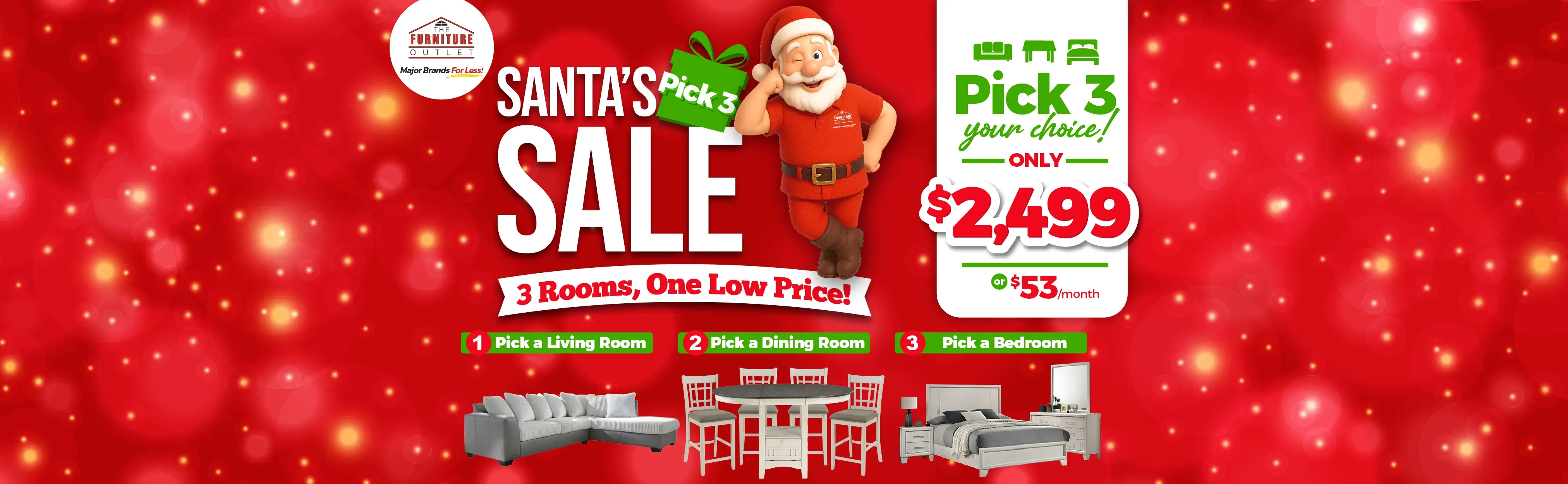 Santa's Pick 3 Sale! - El Paso, TX Furniture