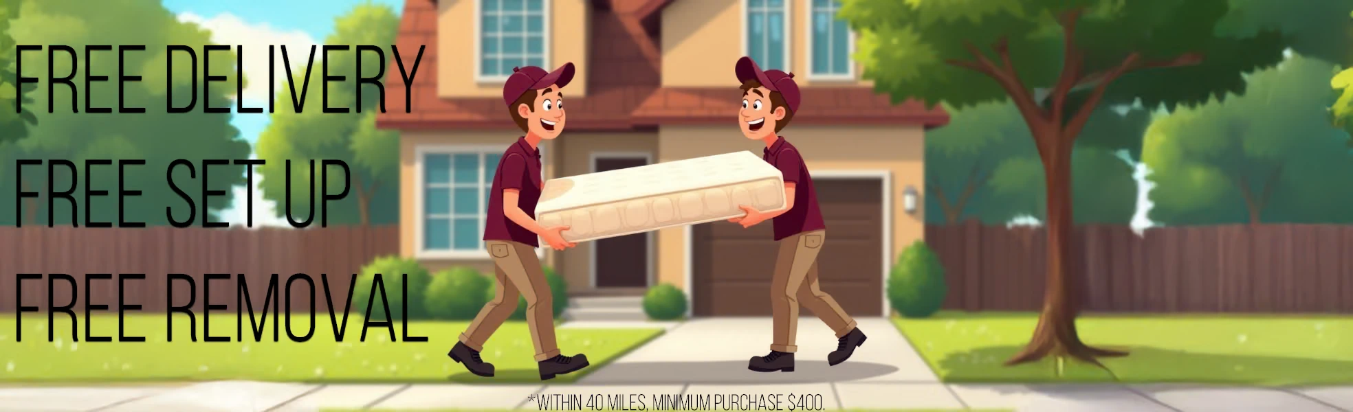 DELIVERY, SET UP AND REMOVAL