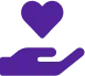 Hand holding heart