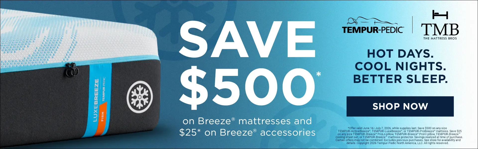 Tempur-Pedic Fourth of July Sale