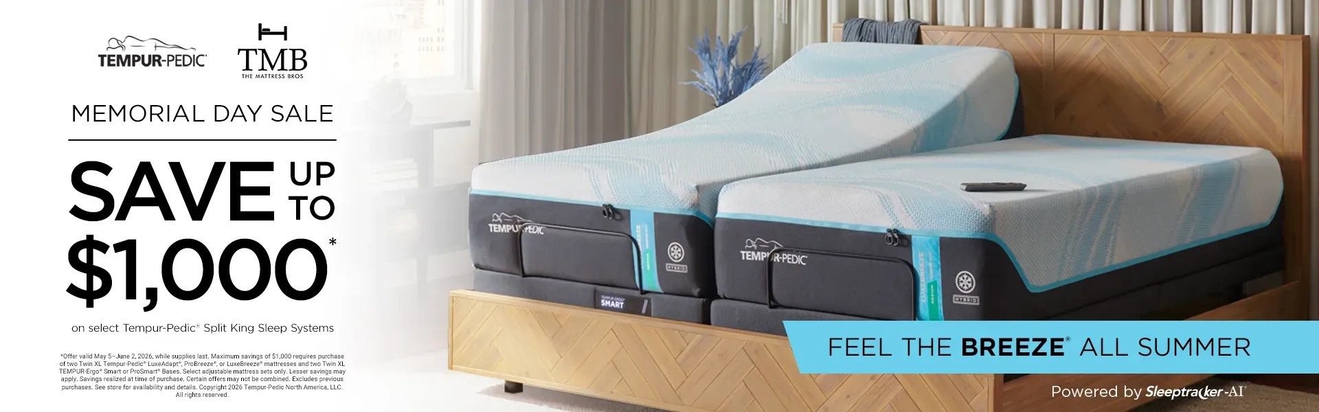 Tempur-Pedic Memorial Day Sale