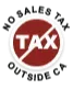 No sales tax outside California